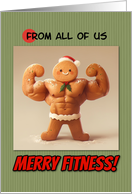 From Group Merry Fitness Well Defined Gingerbread Man Cookie card