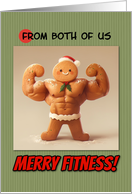 From Couple Merry Fitness Well Defined Gingerbread Man Cookie card