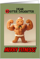 Foster Daughter Merry Fitness Well Defined Gingerbread Man Cookie card