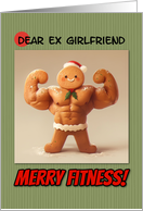 Ex Girlfriend Merry Fitness Well Defined Gingerbread Man Cookie card