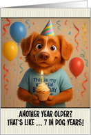 Happy Birthday Nova Scotia Duck Tolling Retriever with T Shirt card