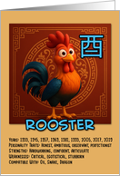 Happy Birthday Chinese Zodiac Rooster card