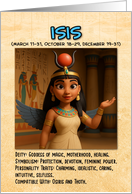 Happy Birthday Egyptian Zodiac Isis card