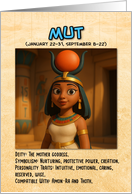 Happy Birthday Egyptian Zodiac Mut card