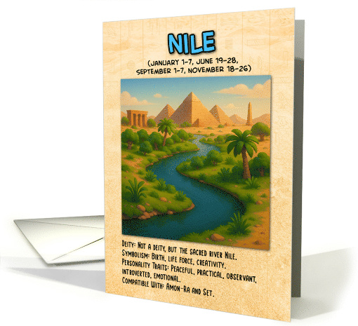 Happy Birthday Egyptian Zodiac The River Nile card (1927348)