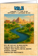 Happy Birthday Egyptian Zodiac The River Nile card