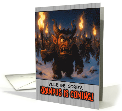 Krampus Night Krampus Torch Parade card (1928318)
