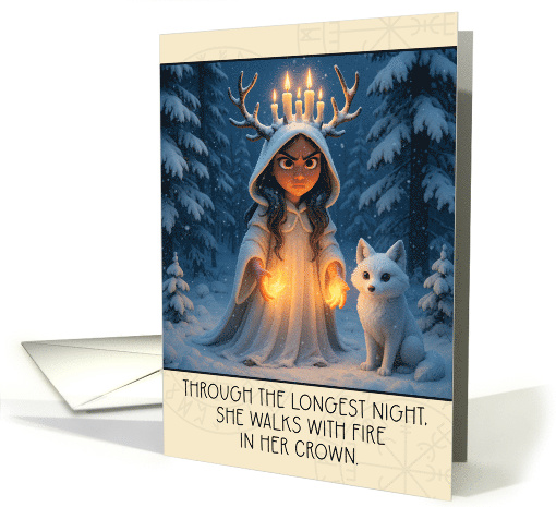 St Lucia Day Winter Spirit Lucia with Candle Crown... (1928540)