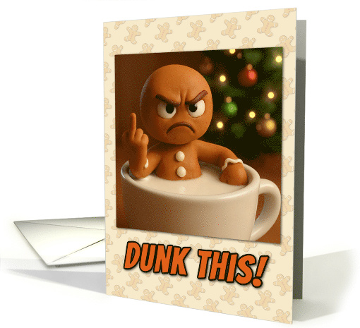 Anti Christmas Angry Gingerbread Man Flips You Off From... (1928712)