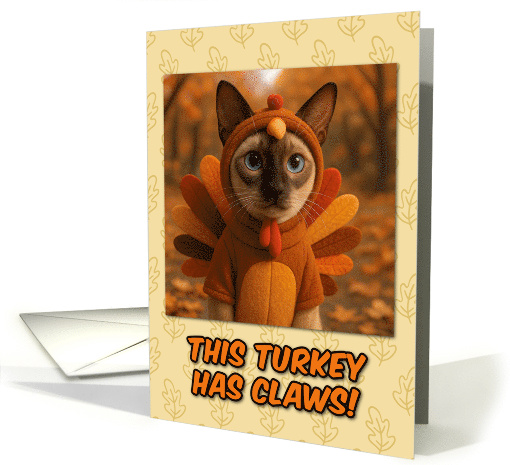 Colorpoint Shorthair Cat in Turkey Suit Thanksgiving... (1930002)