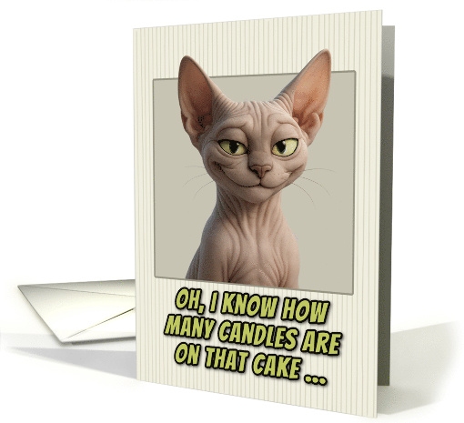 Sphynx Cat Humorous Getting Older Birthday card (1943962)