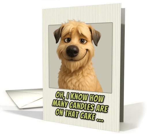 Soft Coated Wheaten Terrier Dog Humorous Getting Older Birthday card