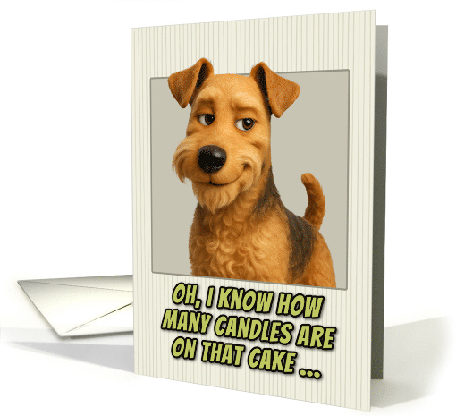 Lakeland Terrier Dog Humorous Getting Older Birthday card (1946124)