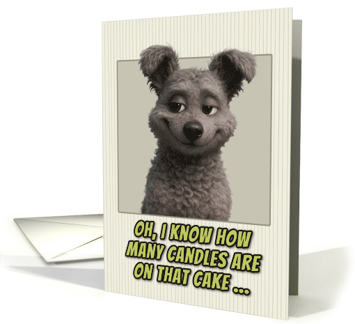 Hungarian Pumi Dog Humorous Getting Older Birthday card (1946612)