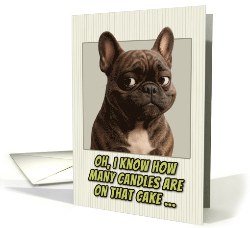 French Bulldog Humorous Getting Older Birthday card (1947028)