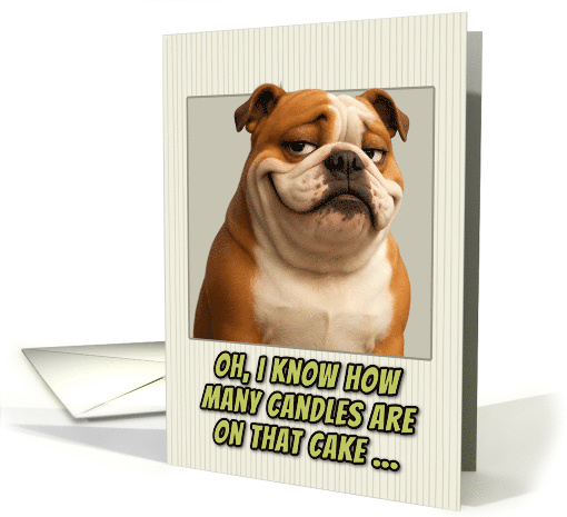 English Bulldog Humorous Getting Older Birthday card (1947050)