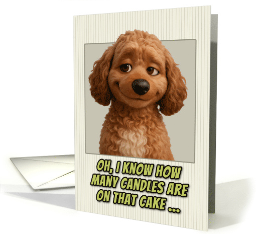 Cockapoo Dog Humorous Getting Older Birthday card (1947378)