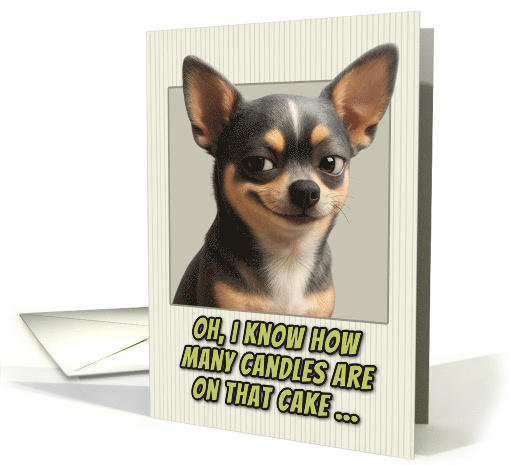 Chihuahua Dog Humorous Getting Older Birthday card (1947386)