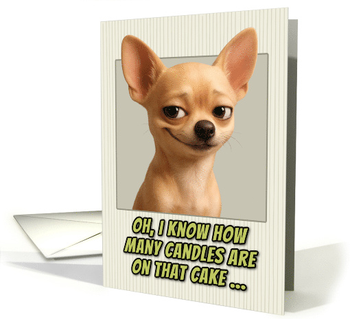 Chihuahua Dog Humorous Getting Older Birthday card (1947388)