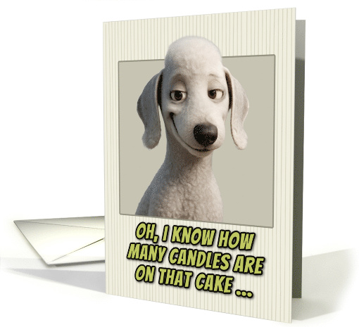 Bedlington Terrier Dog Humorous Getting Older Birthday card (1948164)