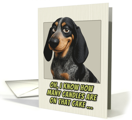 Basset Bleu de Gascogne Dog Humorous Getting Older Birthday card