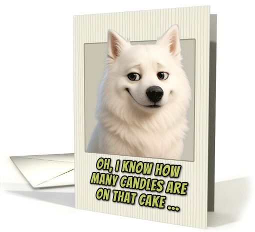 American Eskimo Dog Humorous Getting Older Birthday card (1949382)