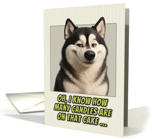 Alaskan Malamute Dog Humorous Getting Older Birthday card (1949388)