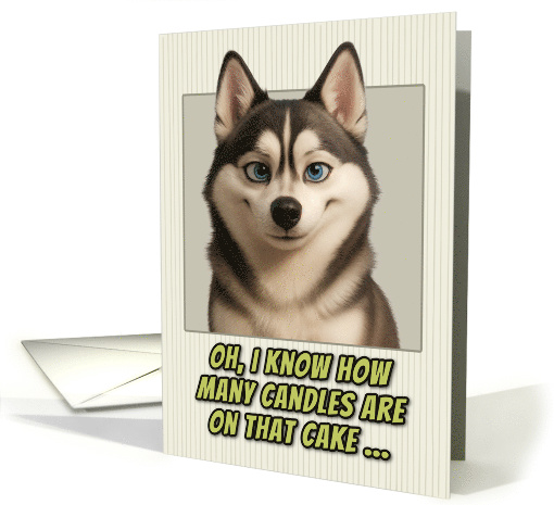 Alaskan Klee Kai Dog Humorous Getting Older Birthday card (1949390)