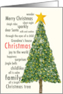 Christmas Tree Words About Christmas Illustrated card