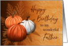 Fall Season Happy Birthday To My Wonderful Father card