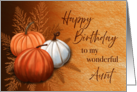 Fall Season Happy Birthday To My Wonderful Aunt card