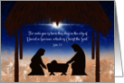 Christmas Nativity For Unto You Is Born This Day Scripture card