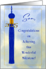 Congratulations Son Graduation Milestone Blue Tassel 2025 card