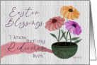 Easter Blessings I Know that My Redeemer Lives Scripture Verse card
