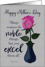 Happy Mother’s Day Pink Watercolor Rose Scripture card
