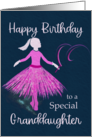 Happy Birthday to a Special Granddaughter Ballerina Dancer card