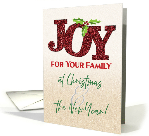 Joy for Your Family at Christmas and the New Year card (1868502)
