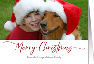 Merry Christmas Custom Front Add Your Own Photo Holiday card