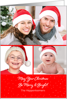 May Your Christmas Be Merry And Bright Custom Photo and Name card