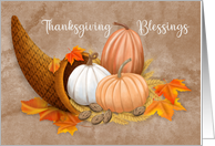 Missing You Thanksgiving Blessings card