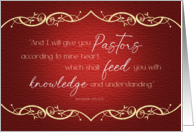 Celebrating Pastor Appreciation Month With Scripture Verse card