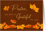Pastor Appreciation Grateful For You card