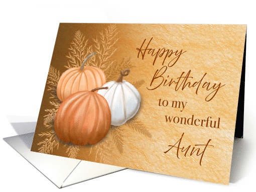 Fall Season Happy Birthday To My Wonderful Aunt card (1884824)