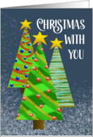 Christmas With You Festive Trees card