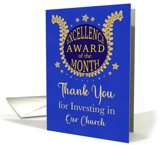 Ministry Thank You Excellence Award of the Month card (1890586)
