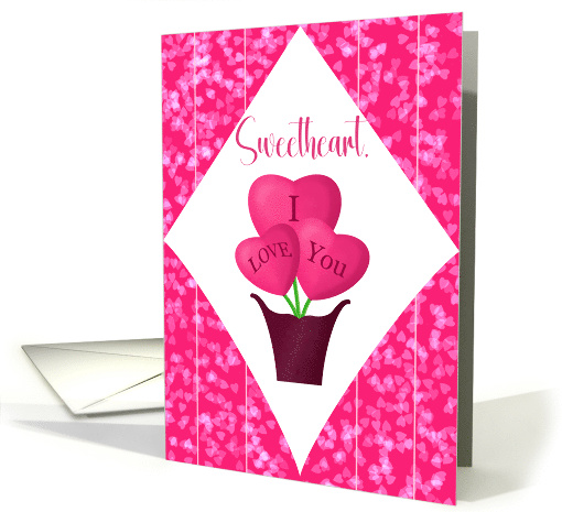 Sweetheart I Love You Valentine's Day Heart Balloons card (1899740)