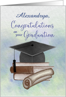 Personalized Name Congratulations on Your Graduation card