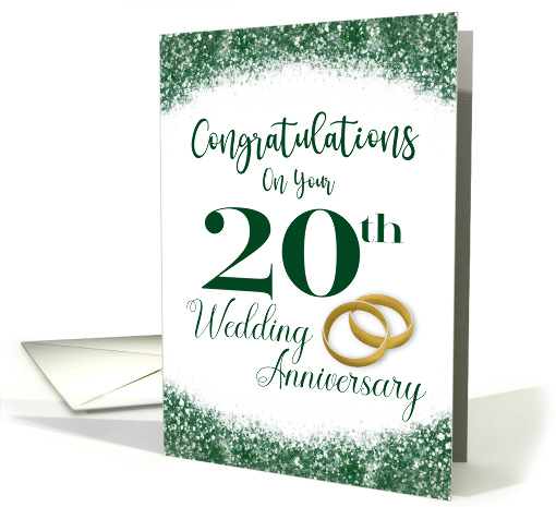 Congratulations on Your 20th Wedding Anniversary Emerald... (1928020)