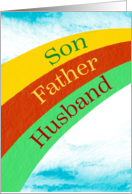 Happy Father’s Day Man of Many Titles Son Father Husband card