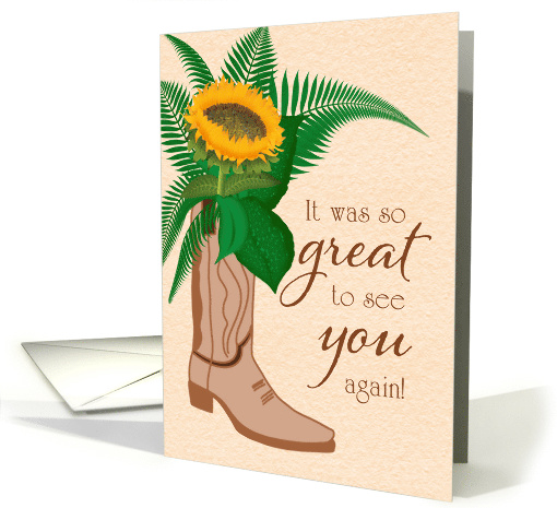 Great to See You Again Thank You for Visit card (1932214)